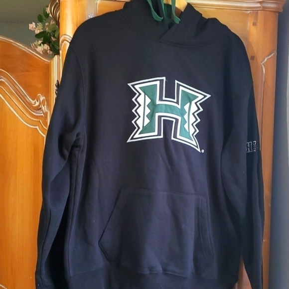 Black and green hoodie.‎ HAWAII..size medium. Very good used condition. - Picture 1 of 8